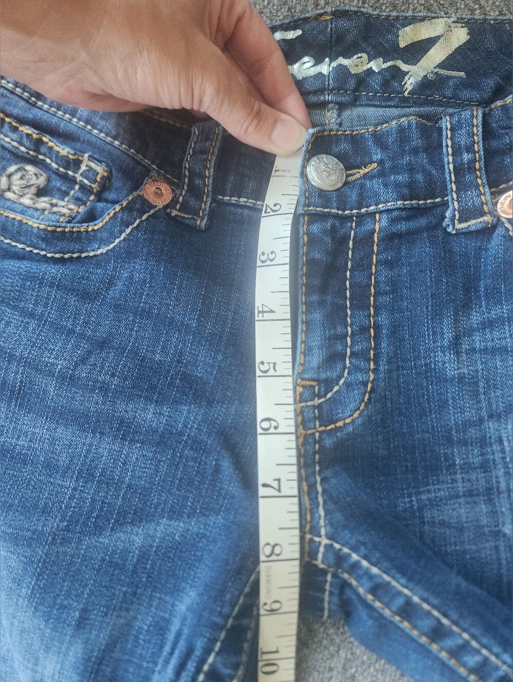 Seven‎ 7 Flare Jeans Sz8 - Picture 7 of 8